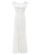 Matchesfashion.com Loveshackfancy - Niko Broderie-anglaise Cotton-voile Dress - Womens - White