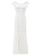Matchesfashion.com Loveshackfancy - Niko Broderie-anglaise Cotton-voile Dress - Womens - White