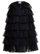 Osman Valeria Ostrich-feather Trimmed Cape