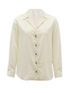 Matchesfashion.com S.a.r.k - Daily Dose Pill-button Silk Shirt - Womens - Cream