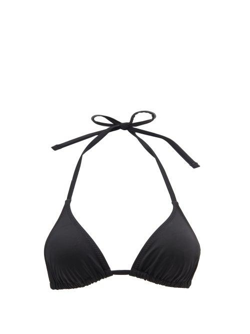 Matchesfashion.com Solid & Striped - The Iris Halterneck Bikini Top - Womens - Black