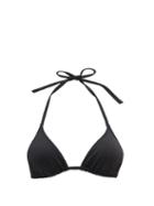 Matchesfashion.com Solid & Striped - The Iris Halterneck Bikini Top - Womens - Black