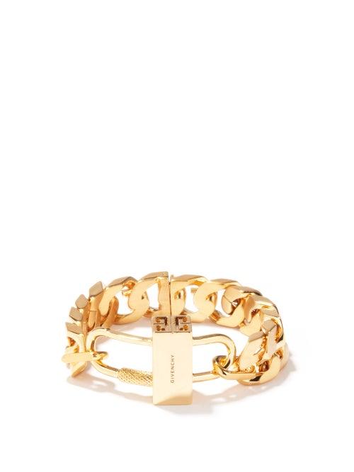 Ladies Jewellery Givenchy - G-chain And Padlock Bracelet - Womens - Gold