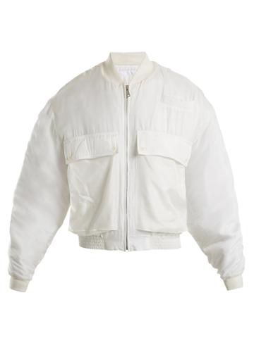 Katharine Hamnett Raffa Silk Bomber Jacket