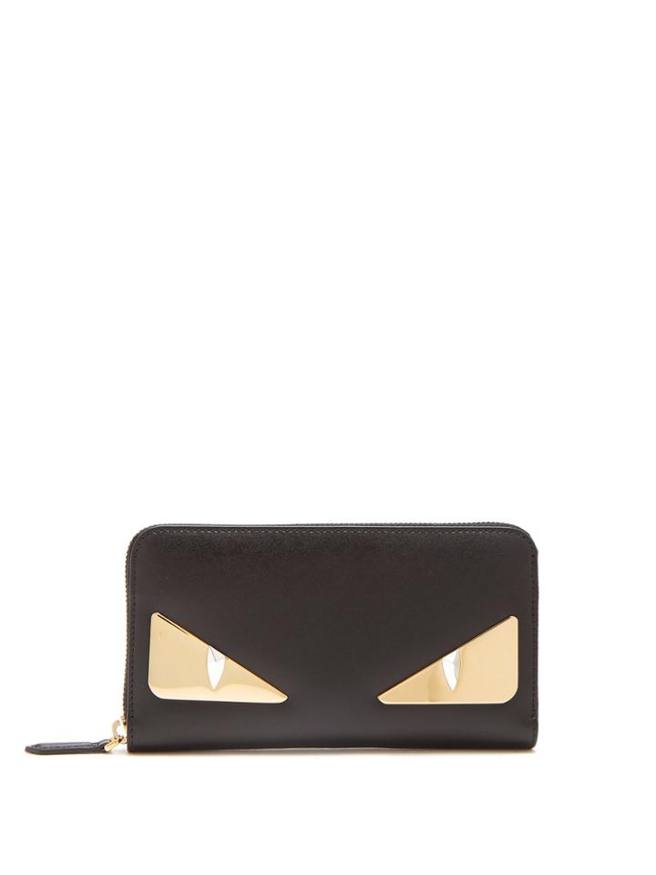 Fendi Bag Bugs Continental Leather Wallet