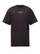 Mens Rtw Vetements - Logo-print Cotton-jersey T-shirt - Mens - Black