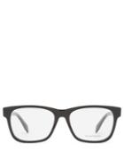 Matchesfashion.com Alexander Mcqueen - Square Acetate Glasses - Mens - Black