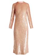 Ashish Striped Sequin-embellished Midi Dress