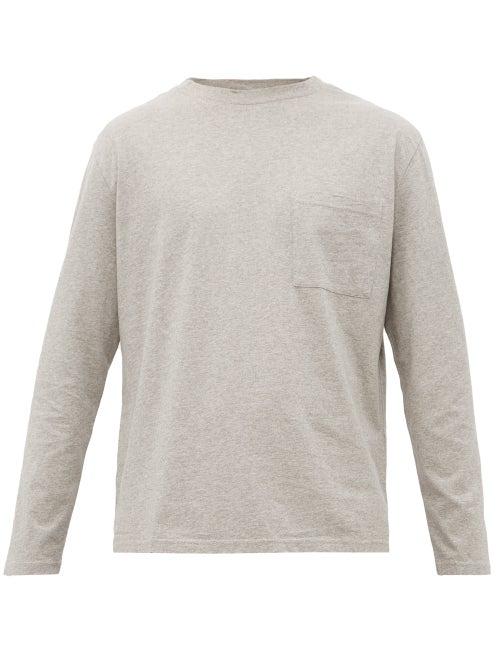 Matchesfashion.com Jeanerica Jeans & Co. - Mino 180 Cotton T Shirt - Mens - Grey