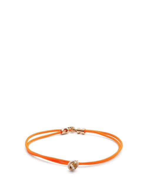Matchesfashion.com Luis Morais - Double Wrap Skull Bracelet - Mens - Orange