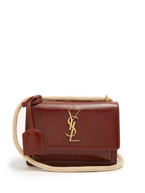 Matchesfashion.com Saint Laurent - Sunset Small Leather Cross Body Bag - Womens - Tan