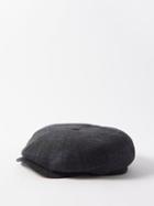Paul Smith - Check Herringbone-wool Flat Cap - Mens - Black