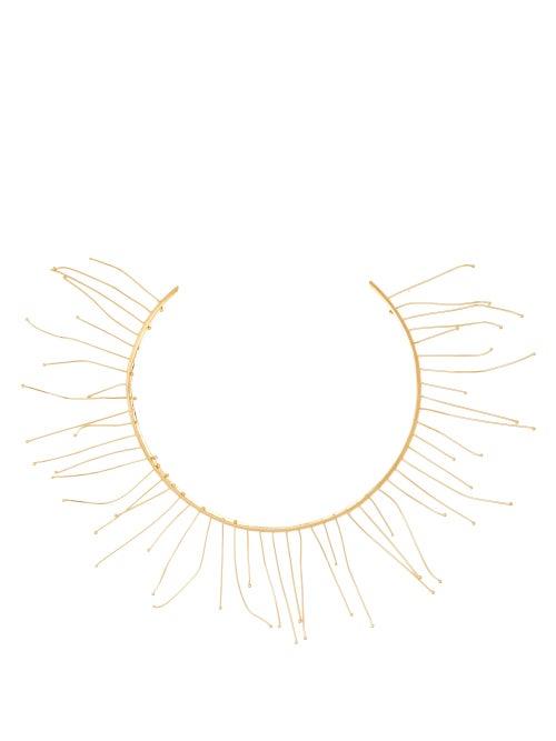 Matchesfashion.com Jil Sander - Nail Embellished Necklace - Womens - Gold