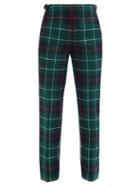 Matchesfashion.com Duncan - Duncan Tartan Cotton-twill Straight-leg Trousers - Womens - Green Multi