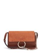 Matchesfashion.com Chlo - Faye Small Leather And Suede Cross Body Bag - Womens - Tan
