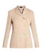 Matchesfashion.com Isabel Marant - Nessa Double Breasted Jacket - Womens - Light Pink