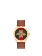 Matchesfashion.com Gucci - Bee Embroidered Watch - Mens - Brown Multi