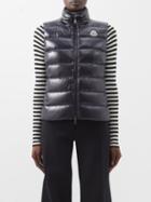 Moncler - Ghany Laqu Quilted Down Gilet - Womens - Black