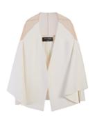 Balmain Sheer-panelled Wrap Jacket