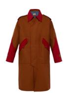 Matchesfashion.com Boramy Viguier - Corduroy Panelled Twill Overcoat - Mens - Camel