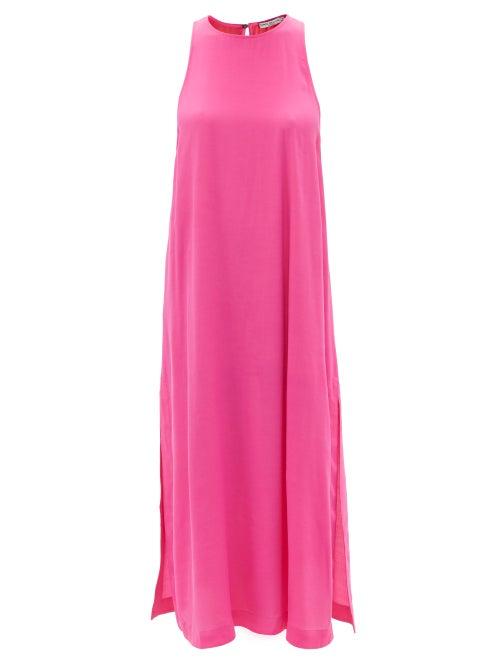 Ladies Beachwear Three Graces London - Nalini Racerback Crepe Midi Dress - Womens - Pink
