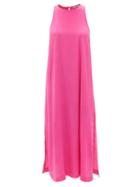 Ladies Beachwear Three Graces London - Nalini Racerback Crepe Midi Dress - Womens - Pink