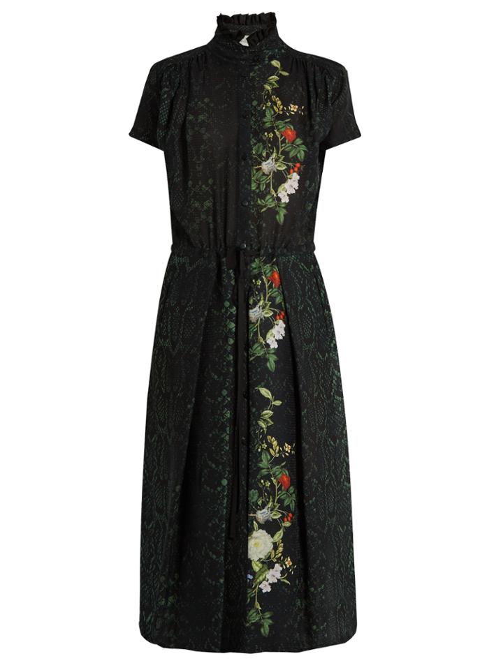 Preen By Thornton Bregazzi Wyhatt Python-print Silk Dress