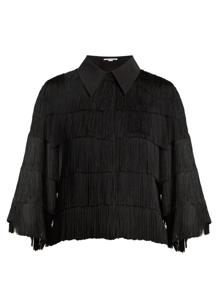 Stella Mccartney Fringed Georgette Shirt