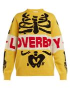 Matchesfashion.com Charles Jeffrey Loverboy - Ribcage Wool Sweater - Womens - Yellow Black