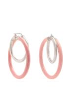 Matchesfashion.com Peter Pilotto - Large Double Hoop Earrings - Womens - Pink