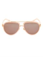 Linda Farrow 24ct Rose Gold-plated Sunglasses