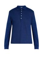 Massimo Alba Raya Long-sleeved Linen Polo Shirt