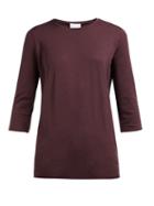 Matchesfashion.com Raey - Raw Edged Cotton Top - Womens - Burgundy