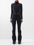Perfect Moment - Crystal Softshell Ski Suit - Womens - Black