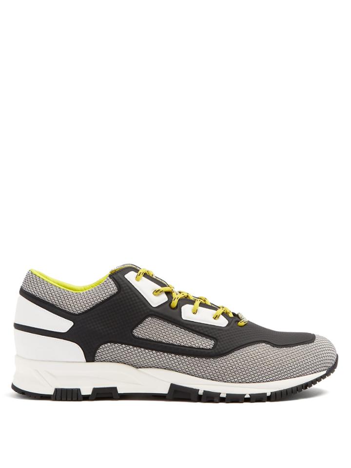 Lanvin High Frequency Pvc And Mesh Low-top Trainers