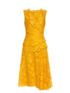 Oscar De La Renta Sleeveless Fruit-lace Dress
