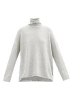 Matchesfashion.com Lauren Manoogian - Alpaca-blend Roll-neck Sweater - Womens - Light Grey