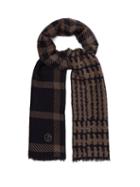 Matchesfashion.com Giorgio Armani - Virgin Wool Blend Scarf - Mens - Navy