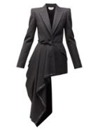 Matchesfashion.com Alexander Mcqueen - Made In England Single Breasted Wool Jacket - Womens - Grey