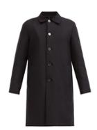 Matchesfashion.com Harris Wharf London - Single-breasted Point-collar Felted-wool Coat - Mens - Black