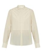 Matchesfashion.com Wales Bonner - Cufflink Embellished Silk Shirt - Mens - Beige