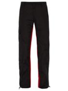 Matchesfashion.com Wales Bonner - Striped Cargo Trousers - Mens - Black Red