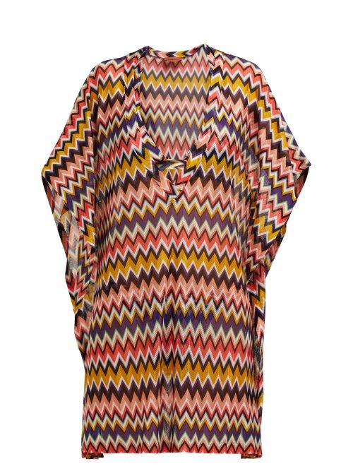 Matchesfashion.com Missoni Mare - Chevron Stripe Kaftan - Womens - Multi