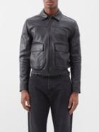 Nili Lotan - Max Flap-pocket Leather Jacket - Mens - Black