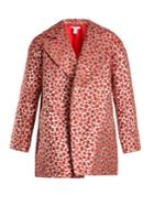 Oscar De La Renta Poppy-jacquard Coat