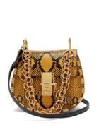 Matchesfashion.com Chlo - Drew Bijou Mini Leather Cross Body Bag - Womens - Yellow Multi