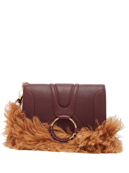 Matchesfashion.com See By Chlo - Hana Small Leather Cross Body Bag - Womens - Purple Multi