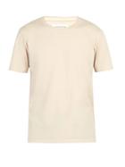 Matchesfashion.com Maison Margiela - Stitched Logo T Shirt - Mens - Beige