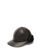 Matchesfashion.com Burberry - Explorer Leather Cap - Womens - Black