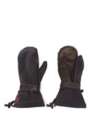 Perfect Moment - Davos Technical-shell And Leather Ski Mitts - Womens - Black